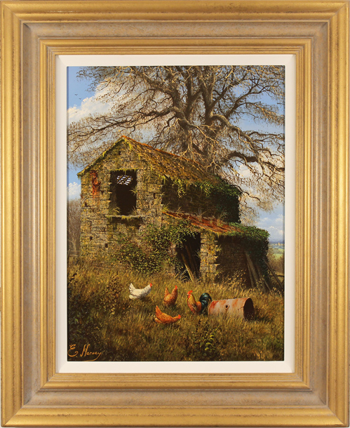 Edward Hersey, Original oil painting on canvas, The Spring Barn ...