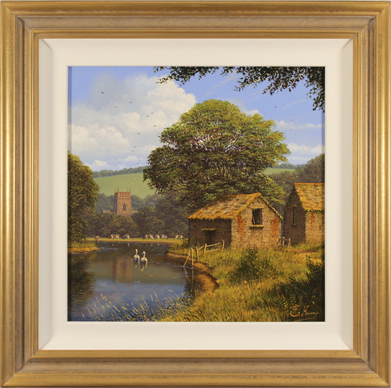 Edward Hersey, Original oil painting on canvas, Tidings of Spring ...