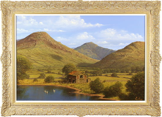 Edward Hersey, Original oil painting on canvas, Cumbrian Majesty, Loweswater, The Lake District