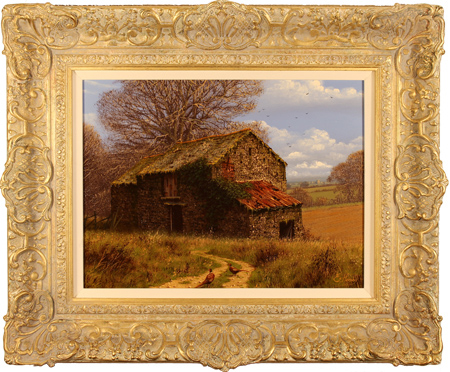 Edward Hersey, Original oil painting on canvas, West Country Scene, click to enlarge