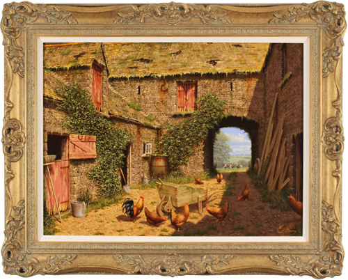 Edward Hersey, Original oil painting on canvas, A Fine Summers Day, click to enlarge