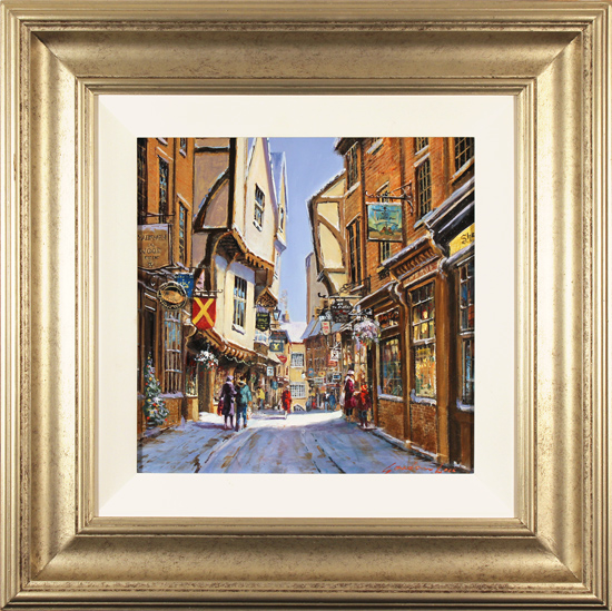 Gordon Lees, Original oil painting on panel, The Shambles, York, click to enlarge