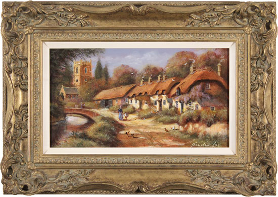 Gordon Lees, Original oil painting on canvas, Stanway, The Cotswolds