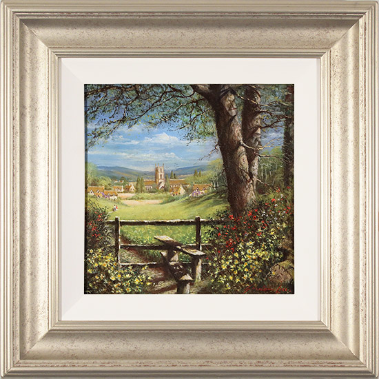 Gordon Lees, Original oil painting on panel, Summer Stile, click to enlarge