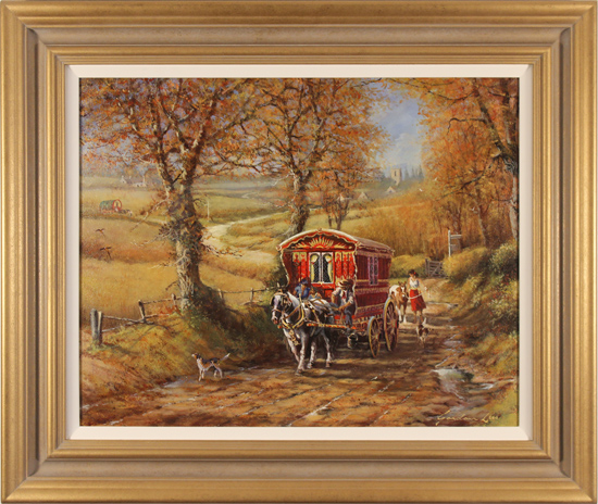 Gordon Lees, Original oil painting on canvas, The Caravan, click to enlarge