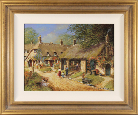 Gordon Lees, Original oil painting on panel, The Old Workshop, click to enlarge