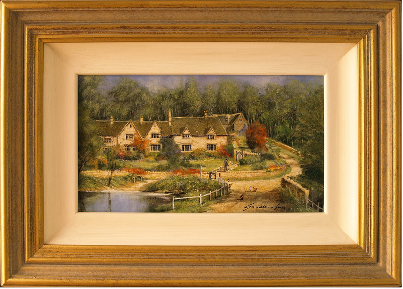 Gordon Lees, Original oil painting on canvas, The Cotswolds 20x12ins ...