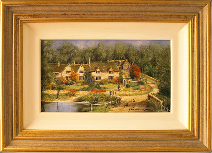 Gordon Lees, Original oil painting on canvas, The Cotswolds, click to enlarge