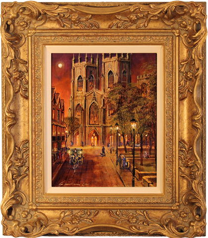 Gordon Lees, Original oil painting on canvas, York Minster, click to enlarge