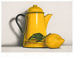 Coffee Pot and Lemon