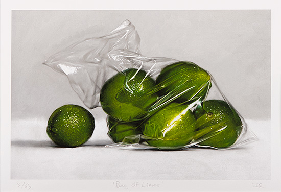 Ian Rawling, PS, Signed limited edition print, Bag of Limes