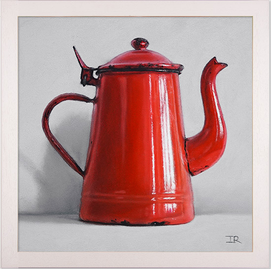 Ian Rawling, PS, Pastel, Little Red Coffee Pot