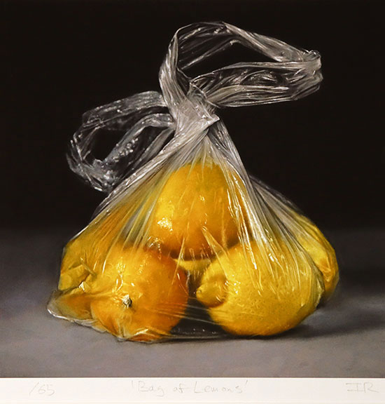 Ian Rawling, PS, Signed limited edition print, Bag of Lemons