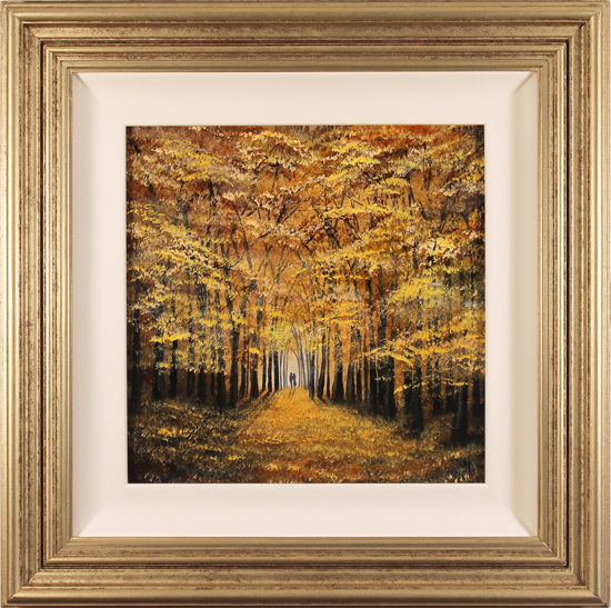 Jay Nottingham, Original oil painting on panel, A Walk in the Woods, click to enlarge