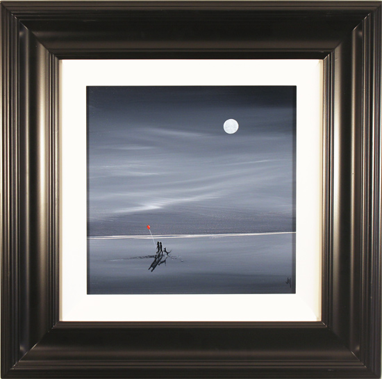 Jay Nottingham, Original oil painting on panel, Moonlight Stroll, click to enlarge