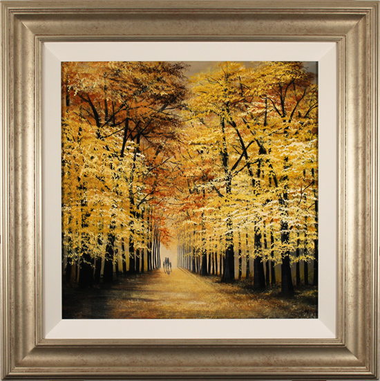 Jay Nottingham, Original oil painting on panel, Autumn Outing, click to enlarge