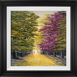 Jay Nottingham, Original oil painting on panel, In the Bluebell Wood