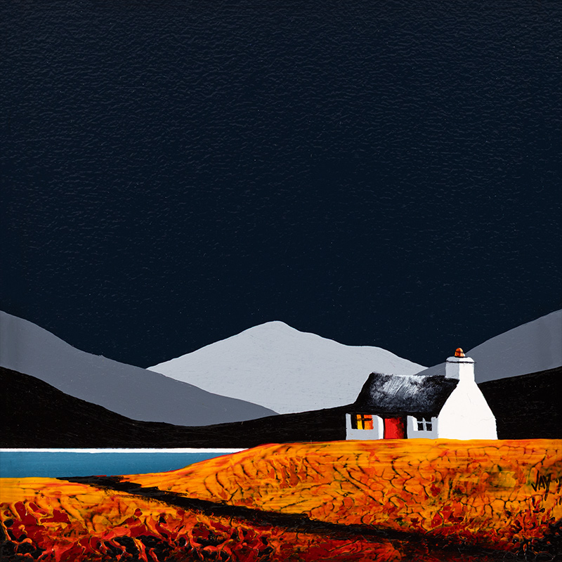 Jay Nottingham, Original oil painting on panel, A Warm Welcome