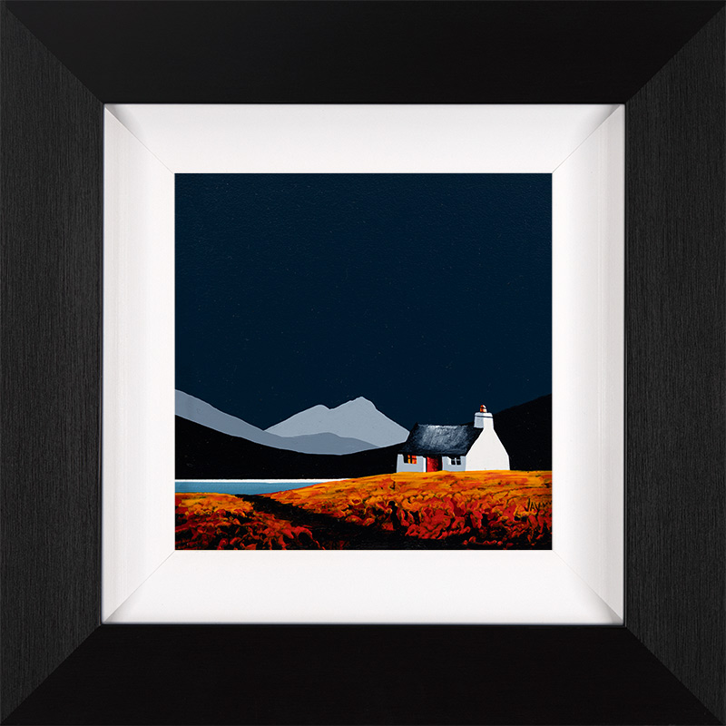 Jay Nottingham, Original oil painting on panel, Firethorn Cottage