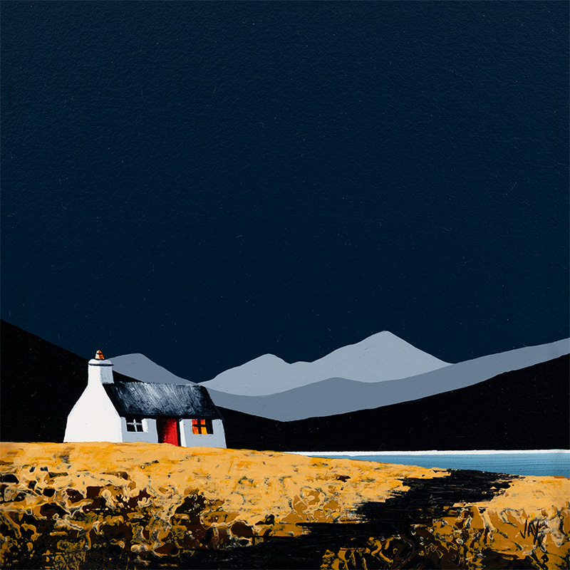 Jay Nottingham, Original oil painting on panel, Sandside Cottage
