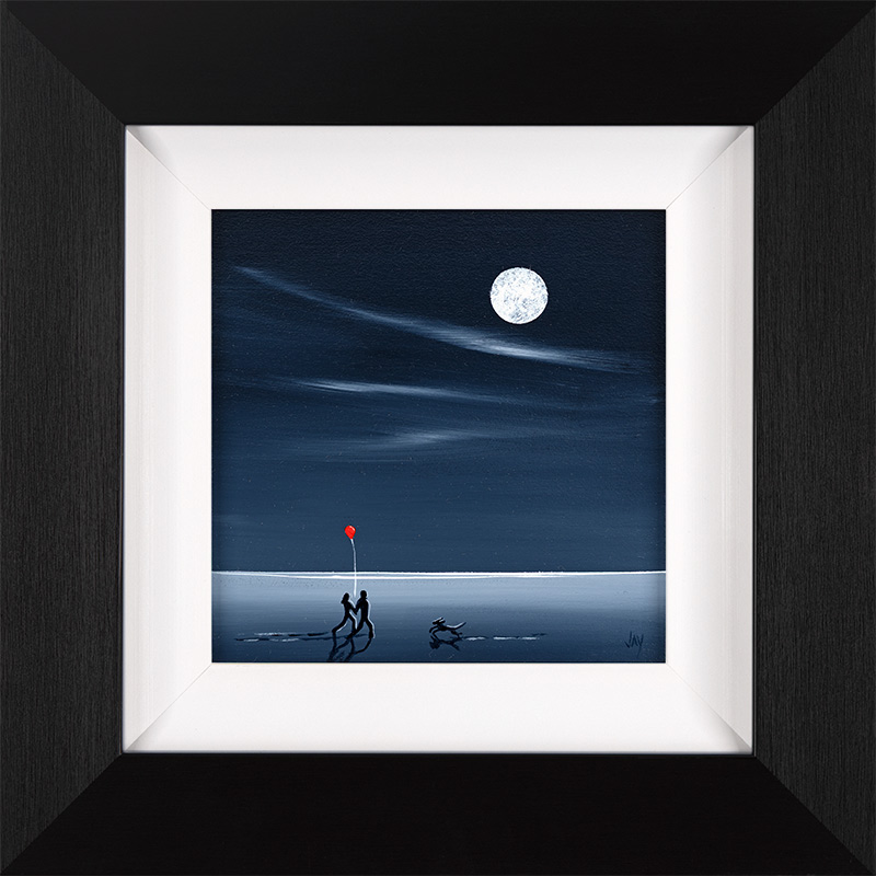 Jay Nottingham, Original oil painting on panel, Chasing Moonlight