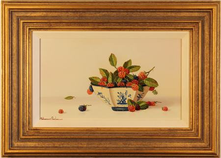 Johannes Eerdmans, Original oil painting on panel, Berries, click to enlarge