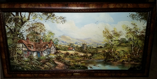 John Corcoran, Original oil painting on canvas, British landscape, click to enlarge