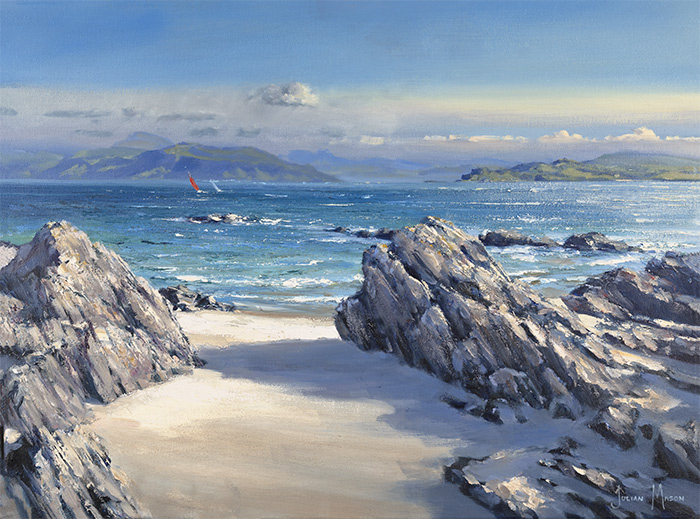 Julian Mason, Original oil painting on canvas, South Westerlies, Iona