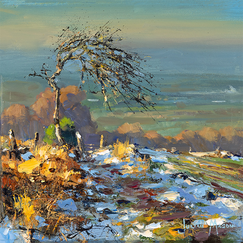 Julian Mason, Original oil painting on canvas, First and Last Snow