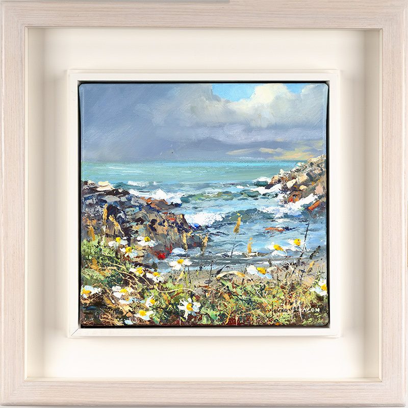 Julian Mason, Original oil painting on canvas, Morar Daises