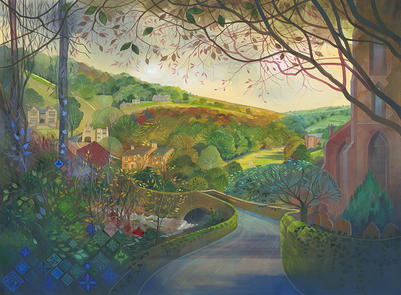 Kate Lycett, Signed limited edition print, Cragg Vale