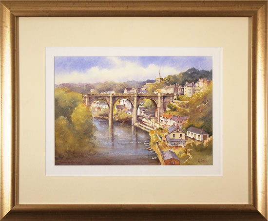 Ken Burton, Watercolour, Knaresborough, Yorkshire, click to enlarge