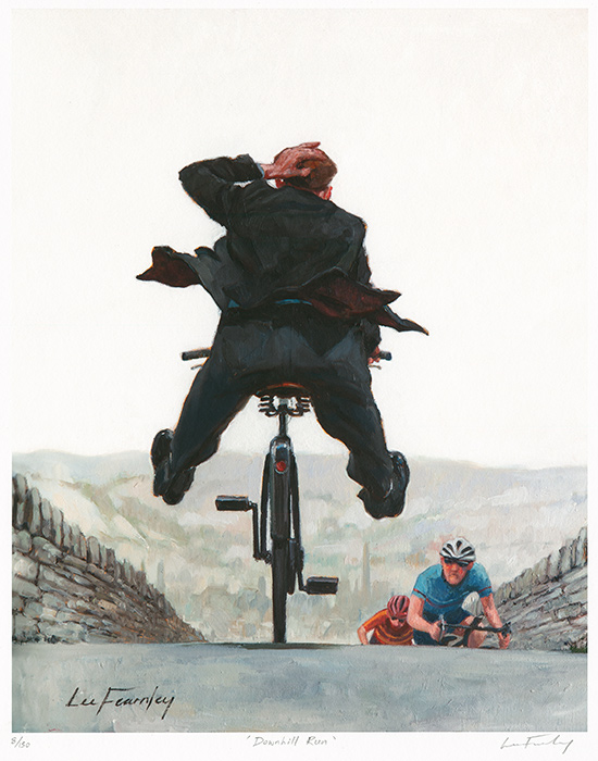 Lee Fearnley, Signed limited edition print, Downhill Run