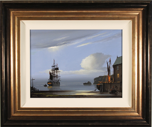 Les Spence, Original oil painting on canvas, East Coast Harbour, click to enlarge