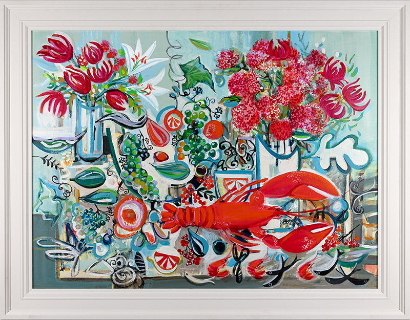 Marissa Weatherhead, Original acrylic painting on canvas, Plentiful Table