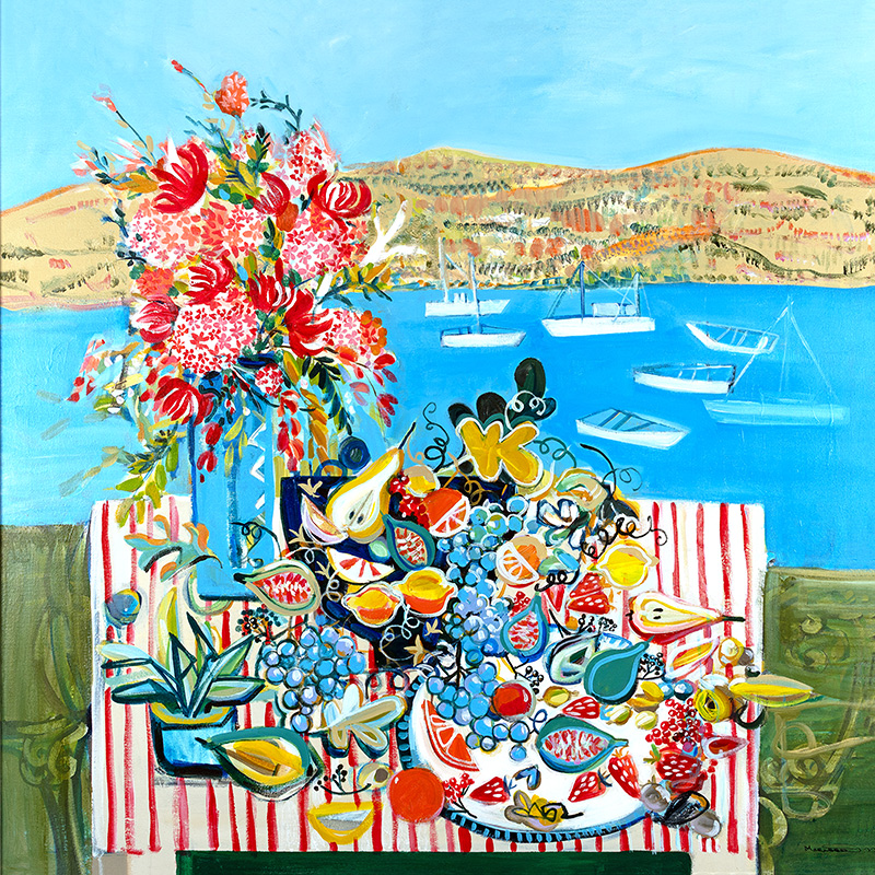 Marissa Weatherhead, Original acrylic painting on canvas, Across the Estuary