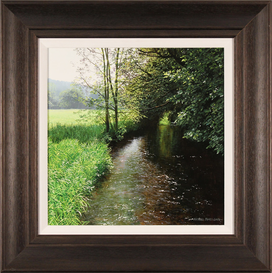 Michael James Smith, Original oil painting on panel, Shallow River, click to enlarge