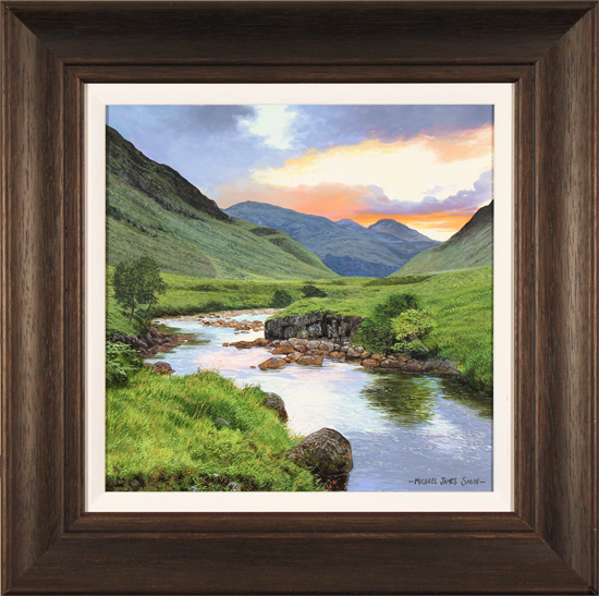 Michael James Smith, Original oil painting on panel, Sunset, click to enlarge