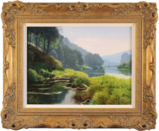 Michael James Smith, Original oil painting on panel, The River Wye, click to enlarge