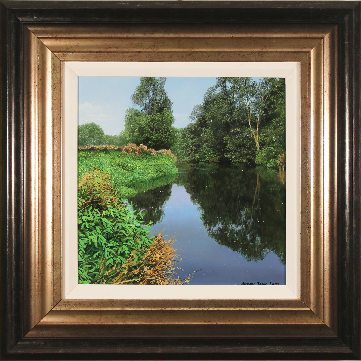 Michael James Smith, Original oil painting on panel, Reflections on the ...