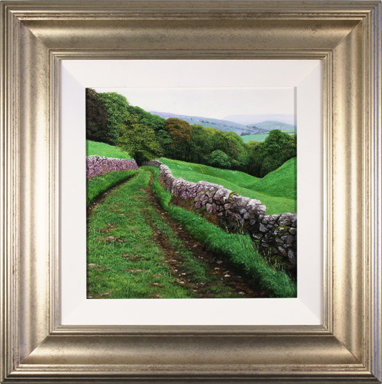 Michael James Smith, Original oil painting on panel, Country Walk, click to enlarge