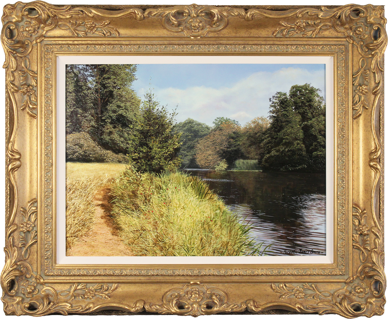 Michael James Smith Original Oil Painting On Panel Summer On The   Michael James Smith MJS47 