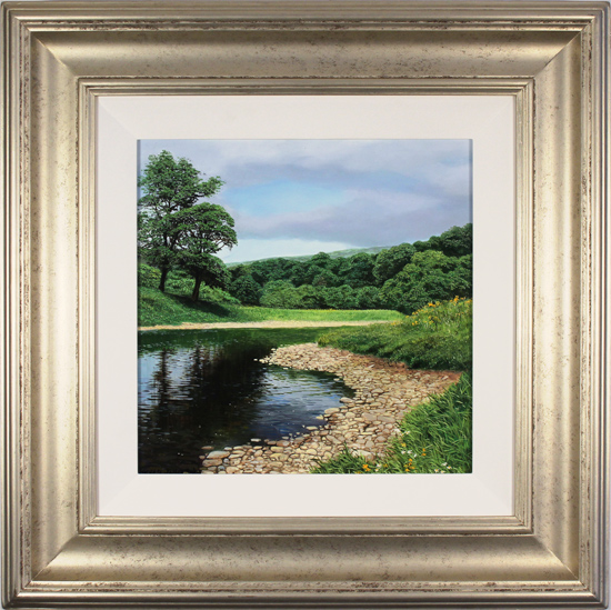 Michael James Smith, Original oil painting on panel, The River Wharfe, Yorkshire, click to enlarge