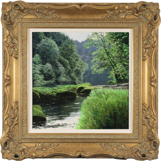 Michael James Smith, Original oil painting on panel, Peaceful Moment, click to enlarge