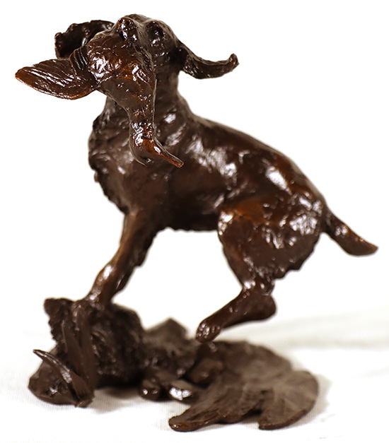 Michael Simpson, Bronze, Springer Spaniel Retrieving , click to enlarge