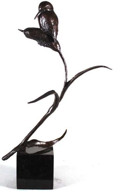 Michael Simpson, Bronze, Kingfisher, click to enlarge