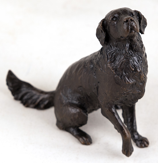 Michael Simpson, Bronze, Medium Retriever Sitting