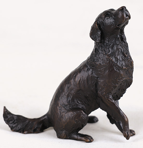 Michael Simpson, Bronze, Medium Retriever Sitting