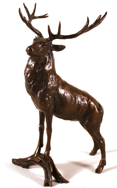 Michael Simpson, Bronze, Regal Stag, click to enlarge