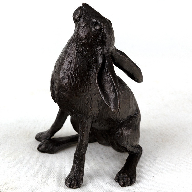 Michael Simpson, Bronze, Medium Hare Moon Gazing